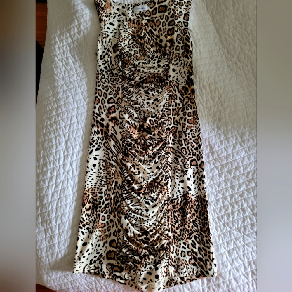 Leopard print Calvin Klein dress